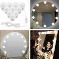 Table Lamp, Vanity Mirror Lights Warm Cold Tones with USB Plug for Makeup Dressing Looking Glass. 