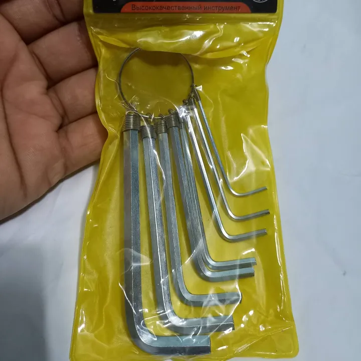 Hexagon%208%20Pcs%20Metric%20Combination%20Hex%20Key%20Allen%20Wrench%20Set%201.5Mm%202.Mm%202.5Mm%203Mm%203.5Mm%204Mm%205Mm%206Mm%20Keyring%20Hand%20Bicycle%20Repair%20Screw%20Driver%20Tool%20Set%20-%20Screw%20Driver%20Set%20-%20Image%206
