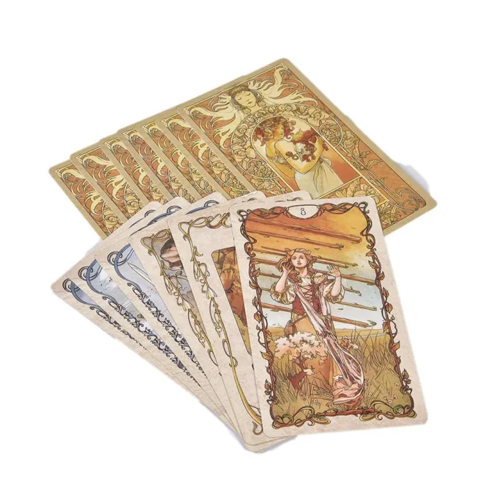 Tarot%20Mucha%20Cards%20Tarot%20Deck%20Card%20Game%20Toy%20Tarot%20Divination%20Card%20Game%20Board%20Guidance%20Divination%20for%20beginners%20-%20Image%203