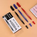 Oily Hook Line Pen Small Double-Headed Marking Pen Marker Pen Children's Painting Water-Based Hook Line Pen Red Blue Black Marker. 