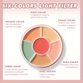 Beauty Glazed 6-Color Concealer For Spotless, Brightened Skin - Decrease Tear Gaps, Dark Circles & Even Skin Tone-402. 