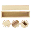Wood Box Wood Packing Box Wood Storage Case Sliding Lid Wood Storage Box for Jewelry Seal. 