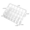 large size Lipstick Holder Display Rack Case Cosmetic Nail Polish Make Up Organiser Box 24 Grids Acrylic Makeup Organizer.