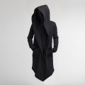 【Alien Alien】 Leisure Cool Hooded Men Trench Coat Extra Long Jacket Oversize for Autumn. 