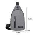 USB charging port Waterproof Shoulder Bag Versatile Lightweight USB Charging Port Shoulder Bag Multipurpose Waterproof Multipurpose Messenger Bag for Outdoor activities Business travelers College.