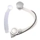 Chrome Round Connection Bathroom Kit Bathtub Drain Tube Bath Overflow Concealed Waste Pipe. 