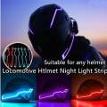 Happybuyner Bike Helmet LIght Outdoor Fashion LED Lights Motorcycle Helmet Kit Night Riding Signal Flashing Stripe Bar.