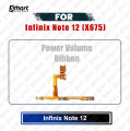 Infinix Note 12 (X675) Power on / off Switch Button Side Volume Up Down Buttons Flex Cable Replacement Parts.