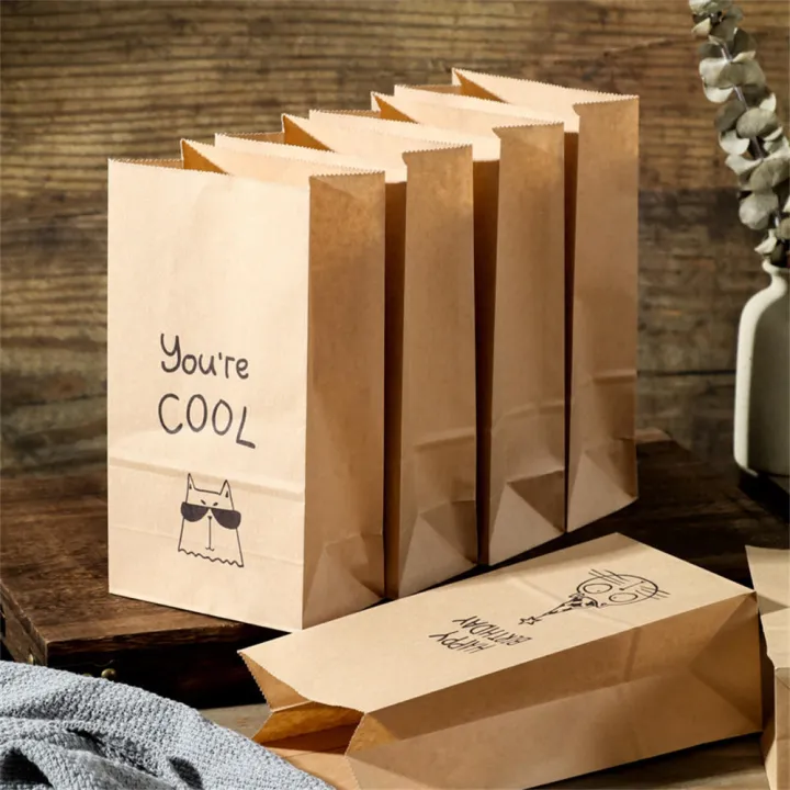 50pcs%20Kraft%20Paper%20Gift%20Bag%20Candy%20Cookies%20Kraft%20Paper%20Bags%20Gift%20Packing%20Wedding%20Home%20Party%20Birthday%20Gift%20Packaging%20Cat%20Pattern%20-%20Image%203