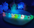 Mini Luminous Resin Turtle Duck Bottle Ornaments Glowing in dark Garden Fish Tank Home Car Interior Landscaping Crafts Decor Accessories. 