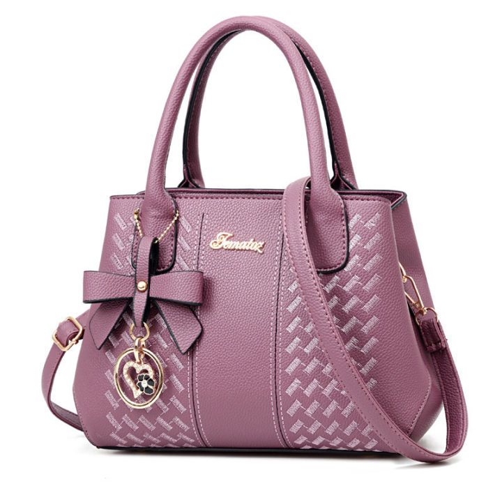 【 Xiaoyu Luggage 】 Foreign trade women's handbag, handbag, elegant and tren, European and Ameran fashion middle-aged mom bag