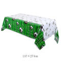 Soccer Party Table Runner Decors Football Disposable Table Cover Soccer Plastic Tablecloth Soccer Themed Birthday Party Decor. 