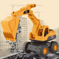 【Yurui】Childrenworld Toy Vehicle Innovative Excavator Engineering.