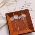 1 pair beautiful transparent most demanding earrings for women.