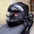 High-Strength Retractable Helmet Rope Highly Elastic Motorcycle Luggage Binding Cord Rubber Strap Rope Universal Motor Bike Helmet Carrying Rope with 2 Hook.