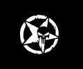 2 pcs Skull Scratch Star Bike Stickers Compatible for bike sticker/Skulls Punisher Pentacle Five-pointed Star bike Stickers Creative Decoration Decals /Waterproof and Premium Quality)/ bike sticker/ Motorcycle stickers/ Decoration sticker for bike.