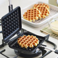 1 Piece Waffle Iron Plates Deep Fill Non-Stick Aluminum Alloy Traditional For Easy Clean B. 
