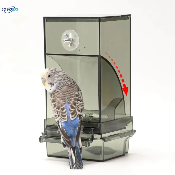 Bird%20Feeder%20Sturdy%20Clear%20Food%20Container%20for%20Canary%20Cockatiel%20Budgies%20transparent%20-%20Image%204