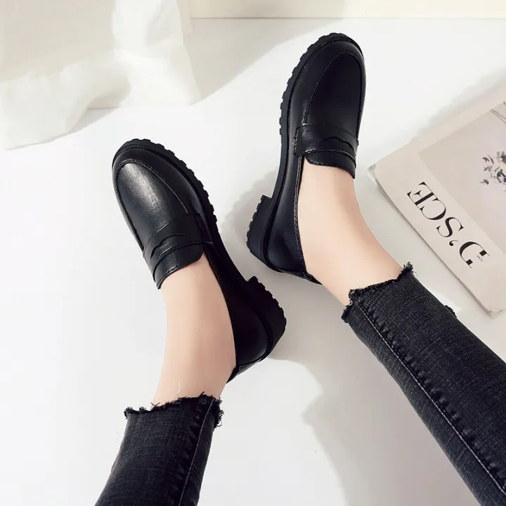 Single%20shoes%20women's%202019%20spring%20Korean%20version%20block%20heel%20casual%20shoes%20college%20style%20small%20leather%20shoes%20round%20toe%20and%20one%20foot%20trend%20-%20Image%202