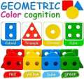 Baby Brain Development Toys Montessori Match Toy Geometric Sorting Board Wooden Blocks Kids Educational Toys Building Blocks. 