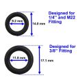 Pressure Washer Rubber O-Rings For 1/4 Inch,3/8 Inch,M22 Quick Connect Coupler,40-Pack.