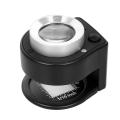 30X Mini Handheld Scale Magnifier Portable 26mm Dual Optical Glass Jeweler Loupe with LED Light UV Illuminated Lamp Scale Cloth Magnifying Tool for Textile Printing Pigeon Eye Coin Antiques. 