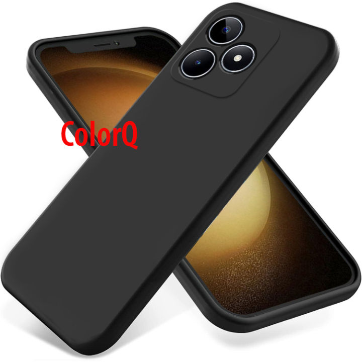 Realme Note 50 Heavy Strong Liquid Silicone Soft Gel Rubber Shockproof Cover Case Back Cover