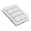 12 Key Mechanical Gaming Keyboard One Handed USB Mini Macro LED Keypad.