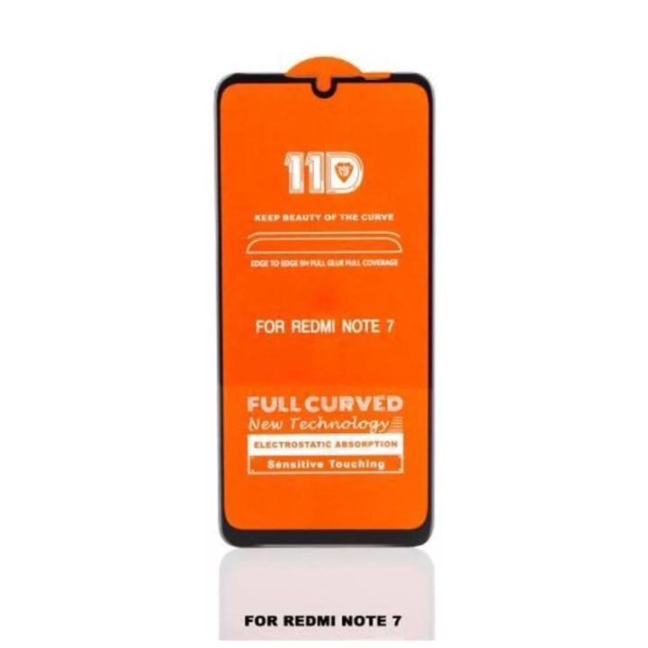For Xiaomi Redmi Note 7 Tempered Glass Screen Protector (9D/11D)-Black