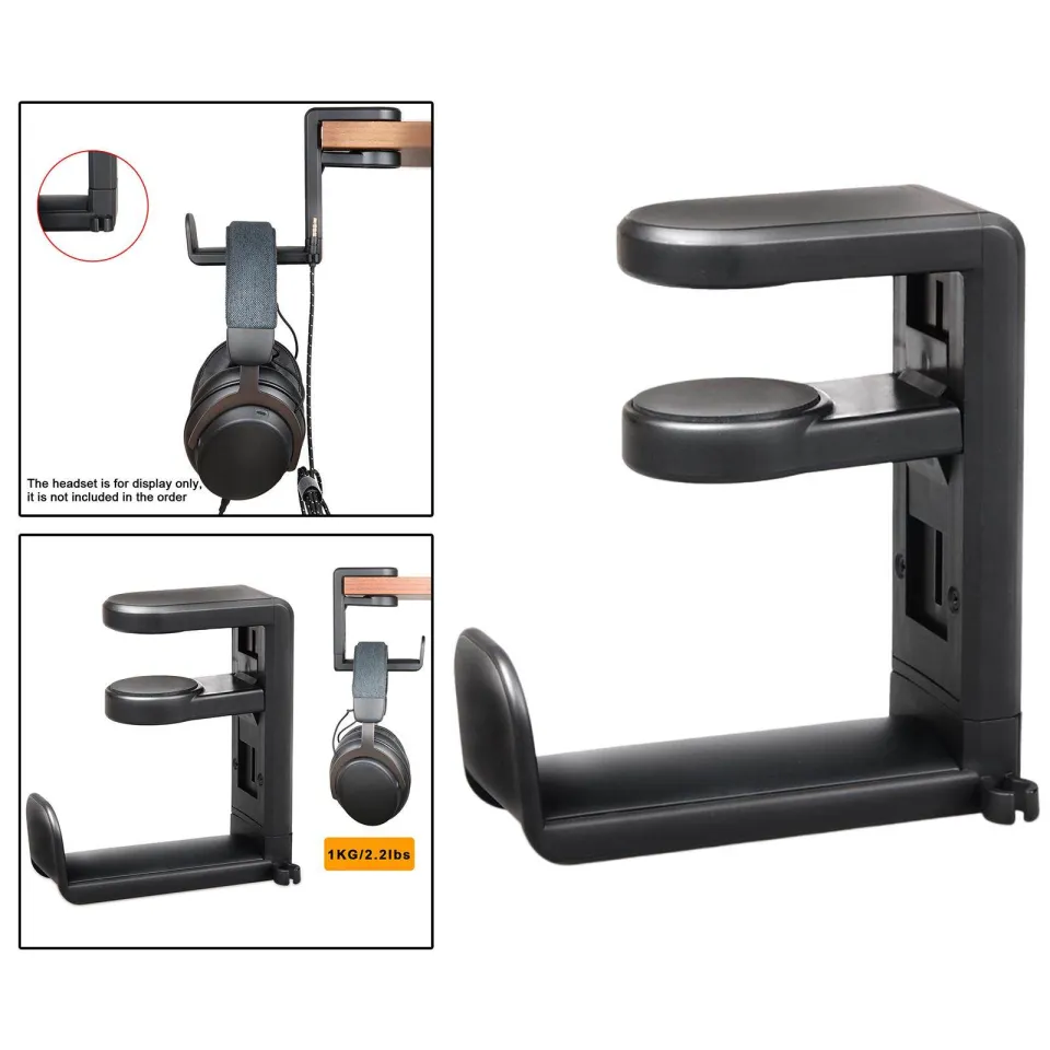 Headphone Hook Holder Desk Mount Universal Hanger Mount Space Saving  Headphone Stand