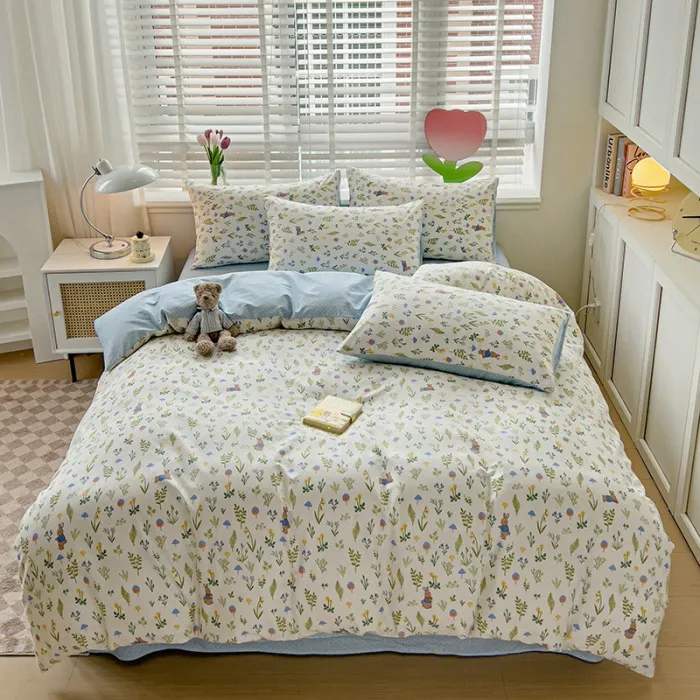 Small%20fresh%20class%20A%20cotton%20four-piece%20set,%20cotton%20sheets,%20quilt%20cover,%20cotton%20quilt%20cover,%20student%20dormitory%20bed%20sheet%20three-piece%20set%20-%20Image%204