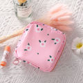 Cute Cartoon Sanitary Napkin Storage Bag for Girls | Large Capacity Waterproof Feminine Hygiene Organizer | Portable Travel Pouch for Sanitary Pads, Wipes, Medicines & Toiletries. 