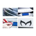 2x Black/Silver Evil M Logo Emblem Badge Decal for Mazda All Model Car Body Rear Trunk Decal Sticker Nameplate Decor. 