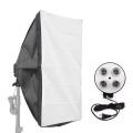 Studio Softbox Light Kit with 4in1 E27 Lamp Holder with 50*70cm Softbox.
