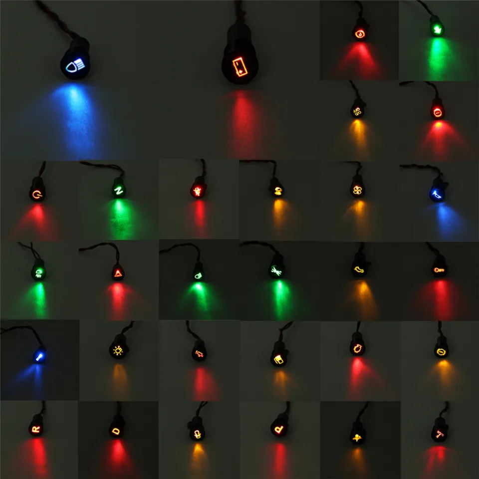 12V LED Indicator Light Dashboard 12V LED Indicator Light - 12mm 12V LED Indicator Light Dashboard 12V LED Indicator Light - 12mm