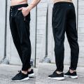 Men Running Pants Basketball Football Soccer Training Pants Sport Cropped 3/4 Trousers Slim Leg Gym Fitness Jogging Sweatpants. 