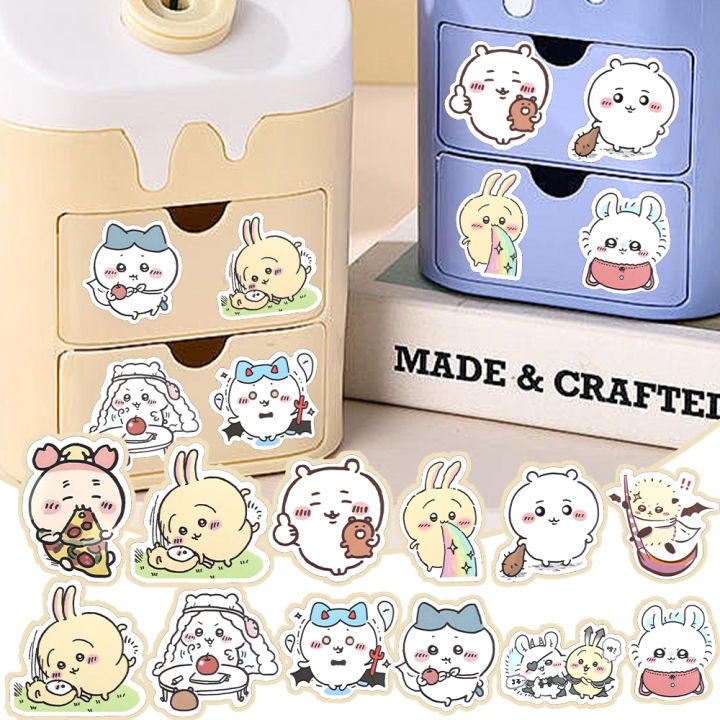 60/120Pcs kawaii chiikawa Sticker Cartoon Cute Stickers DIY Phone Case Computer Waterproof Decoration Sticker Kids Toys Gift