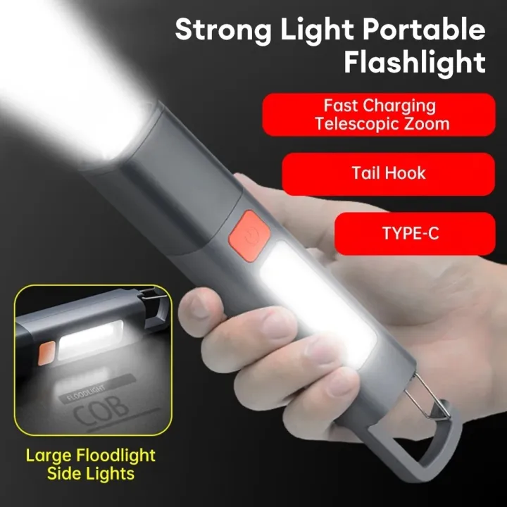 Super%20Bright%20COB%20Side%20Lights%20LED%20XPE%20Mini%20Portable%20Torch%20Zoomable%20Waterproof%20Outdoor%20Fishing%20Hunting%20Camping%20Flashlight_D%20Shop%20-%20Image%202