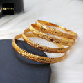 City Gold Bangles/ Gold Plated Bangles For Women (Imported) M-IGP9051 - 4 Pieces - Bangles For Women - Bangles- চুড়ি. 