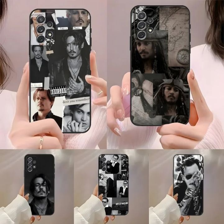 Johnny Depp Phone Case For Samsung Galaxy S7 S8 S9 S23 S20 S10 S22 S30 S21 Pro Plus Ultra Fe Back Design Cover