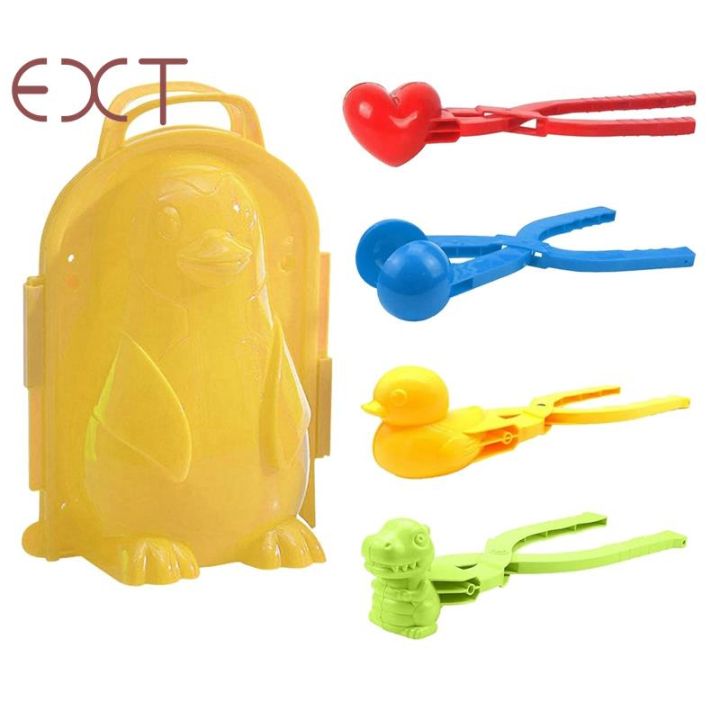 Snow Toys Kit 5 PCS Snowball Maker Tool Snow Toys Kids Winter Outdoor Toys Snow Ball Clip Snow Games for Kids and Adults