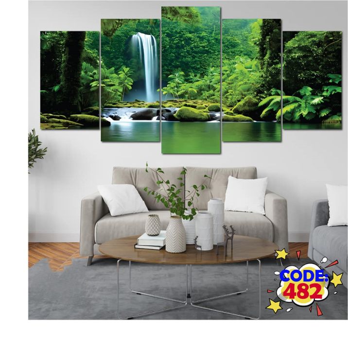 5Pcs In 1 Set Wall Canvas printing code#482 | Daraz.com.bd