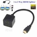 High Quality HDMI Splitter Cable 1 Male To Dual HDMI 2 Female Y Splitter Adapter in HDMI HD LED LCD. 