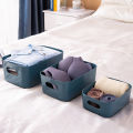 Japanese-style sundries storage box desktop plastic box cosmetic finishing box kitchen storage box snack storage basket. 
