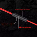 【FUPANG】In-ear gaming headphones microphone stereo wire-controlled headset computer laptop.