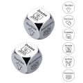 1pc Romantic Metal Movie Decider Dice Funny Anniversary Date Night Ideas Date Night Dice for Couples Take Out Dice Valentines Day Movie Cube Game Him Her. 