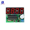 【YIYANGMAOYI111】diymore AT89C2051 4 Clock Electronic Component Suite DIY Kit. 