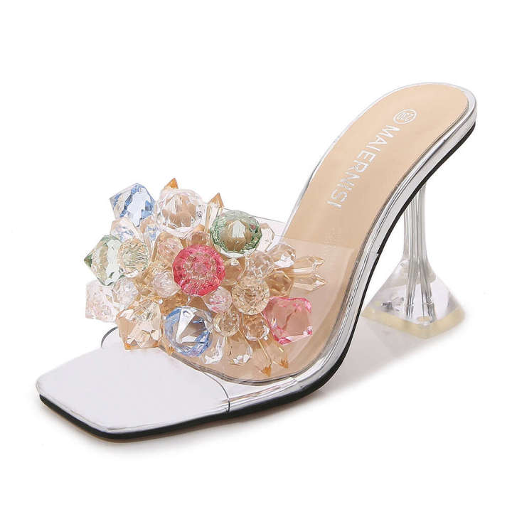 Cinderella%20Crystal%20Flower%20High%20Heel%20Sandals%20Stage%20Walk%20Show%20Hosting%20Car%20Model%20Malness%20Brand%20Large%20Women's%20Shoes%20-%20Image%206