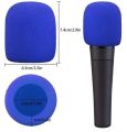 Blue Windscreen Microphone Foam Cover - Improve Your Audio Recording - A Simple Solution for Clear Sound. 