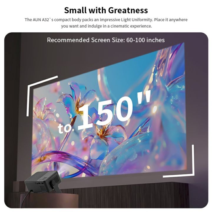 AUN%20Android%20Projector%20A32%20Pro%20Portable%20Home%20Cinema%20LED%20Video%20Projector%20MINI%20Theater%20WIFI%20-%20Image%204